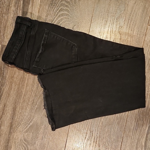 ❤️ FLYING MONKEY SPLIT HEM DISTRESSED CROP FLARE JEANS, 4 (27) - Picture 7 of 7